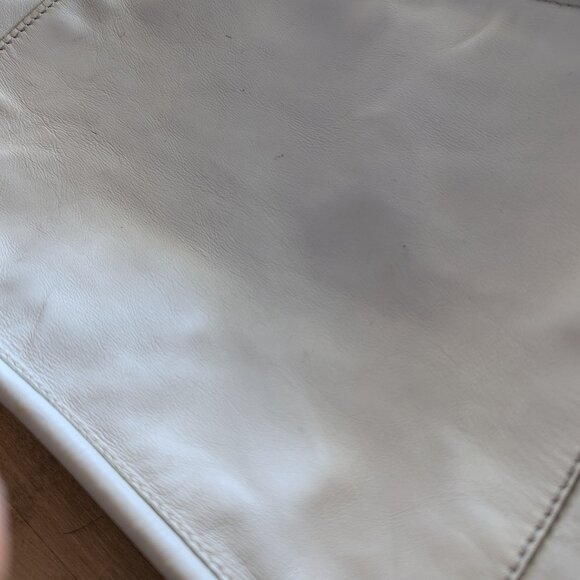 AUTH Proenza Schouler Extra Large Super Glass Tote Bag Ivory Leather Certificate - Picture 13 of 16